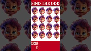 Find The Odd cartoon character shorts emojichallenge [upl. by Kerge]