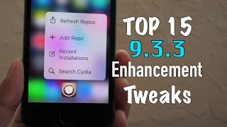 Top 15 Enhancement Tweaks Free iOS 933 [upl. by Dahsar]