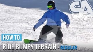 How To Ride Moguls amp Bumpy Terrain On A Snowboard [upl. by Atalie]