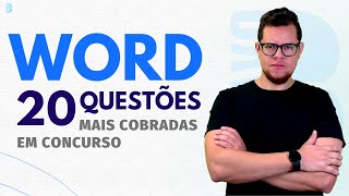 WORD PARA CONCURSOS  SÓ QUESTÕES [upl. by Stefano]