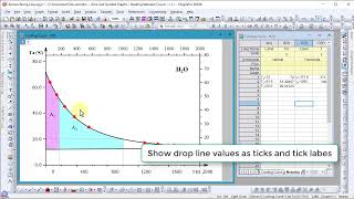 Add Arrows Along Line Plot and Show Dropline at Specified Y values [upl. by Nnylannej]