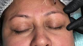 Powder Brows Cleanse the brows 2  iBrows Academy  David Nguyen [upl. by Griff337]