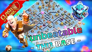 New Th13 war base  Unbeatable base with link 2024 Clash of clans [upl. by Alrak]