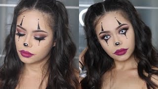 Easy Clown Halloween Makeup Tutorial [upl. by Ahtennek]