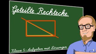 Flächeninhalt halber Rechtecke  Klasse 5 [upl. by Waal]