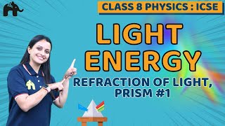 Light Energy Class 8 ICSE Physics  Selina Chapter 5  Refraction of Light Prism 1 [upl. by Yaner]