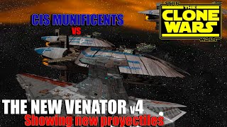 The New Venator v4  Star Wars the Clone Wars vs CIS Munificents [upl. by Delilah491]