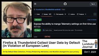 Firefox amp Thunderbird Collect User Data by Default in Violation of European Law [upl. by Aaren]