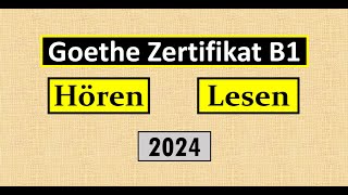 Goethe Zertifikat B1 Hören Lesen Modelltest mit Antworten am Ende  Vid  218 [upl. by Alhsa]