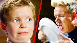 Top 10 Gordon Ramsay MasterChef Junior Moments Season 6 [upl. by Yrrej]