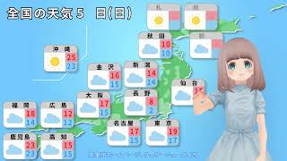 2023年11月5日のAI天気予報【気象予報士みどりちゃん】 [upl. by Lamag]