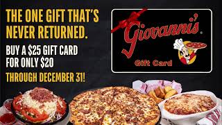 Giovannis Pizza Gift Card Video 30 Sec [upl. by Arymat779]