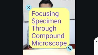 Focusing Specimen Through Compound Microscope 2 [upl. by Ennaisoj590]