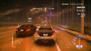 Need for Speed Realistic Vibrant Night Race  Intense Street Racing Action [upl. by Asreht]