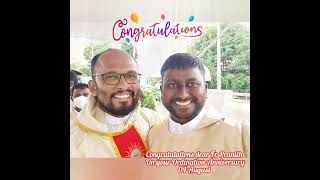 4 Aug Congratulations Fr Pranith on your Sacerdotal Ordination Anniversary God Bless You [upl. by Aikemet]