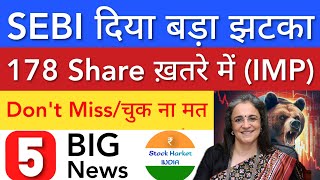 SEBI दिया बड़ा झटका 🔴 SHARE MARKET LATEST NEWS TODAY • TOMORROW ANALYSIS • STOCK MARKET INDIA [upl. by Flin]