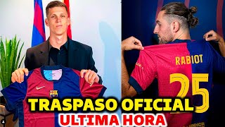 🚨ULTIMA HORA TRASPASO OFICIAL DEL BARCELONA DANI OLMO  RABIOT FICHAJE DEL BARCELONA [upl. by Aivul]