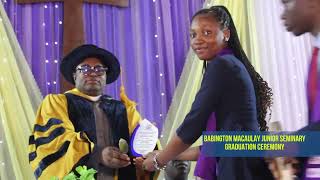 Babington Macaulay Junior Seminary 2023 Graduation ceremony Pls click on the subscribe button Thks [upl. by Aneeg354]