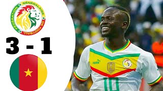 Résumé Les Match Sénégal Vs Cameroun Can 23 Butter Sadio Mane incroyables [upl. by Flinn]