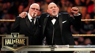 The Steiner Brothers bark their way into the Hall of Fame WWE Hall of Fame 2022 [upl. by Kammerer]