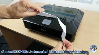 Canon Pixma MG7150 How to CleanReduce Ink Smears with Bottom Plate Cleaning [upl. by Afira]