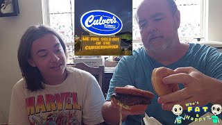 This CurderBurger from Culvers is huge [upl. by Anileba]