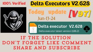 Delta executor mobile update v628 v97 fix  Roblox uninstall amp Upgrade [upl. by Etnoj]