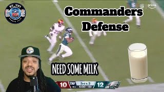 EAGLES FANS Rejoice Commanders Defense Falls Flat [upl. by Alemrac249]