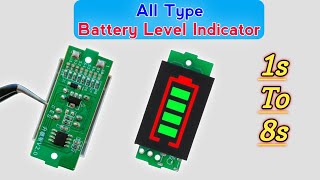 Lithium Battery Charging Module  Battery Level Indicator  Battery Level Indicator 12v [upl. by Slorac]