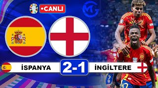 İspanya 21 İngiltere ŞAMPİYON İSPANYA  Euro 2024 Final Maçı Canlı Yayını [upl. by Eimareg157]