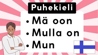 PUHEKIELI  Mä oon mulla on mun [upl. by Remde]