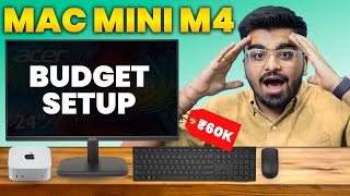 Apple Mac Mini M4 Setup Under 60000  Mac Mini M4 Budget Setup  Cheapest Mac EcoSystem 2024 Hindi [upl. by Emylee]