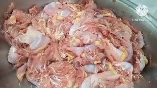 processing of chicken tocino using chicken culls part 1 [upl. by Llenrac316]