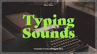 Peaceful Typewriter Typing Sounds for Relaxing  옛날 타자기 치는 소리 타이핑 ASMR [upl. by Ahsikin]