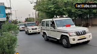 Corona  Police Convoy during Indore Lockdown [upl. by Jehanna]