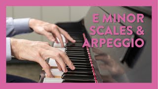 E Minor Scales and Arpeggios One Octave  Piano Tutorial  Hoffman Academy [upl. by Tremann477]