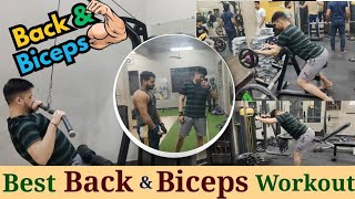 best workout for beginners✌️ back amp biceps workout ka mixture🥵 pahadivlogger [upl. by Beisel715]