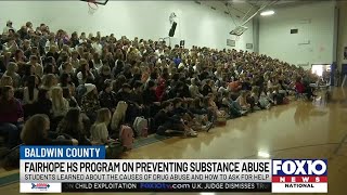 Students at Fairhope High School learn about the dangers of substance abuse [upl. by Ellesor]