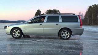 Volvo V70 D5 awd test slowmotion [upl. by Ettenna]