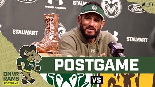 CSU Rams win first Border War under Jay Norvell secure the Bronze Boot [upl. by Kelly]