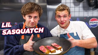 Lil Sasquatch Sears Up PERFECT Steak Recipe  Whats For Lunch [upl. by Bekaj]