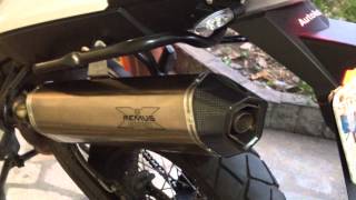 BMW F800 GS amp ESCAPAMENTO REMUS HEXACONE [upl. by Ahsenroc]