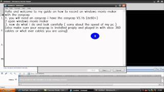 Easycap Tutorial For Windows Movie Maker [upl. by Fae611]