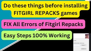 Fitgirl repack stuck problem  fitgirl repack error fix  Isdonedll  unarcdll  IsArcExtractdll [upl. by Eladnyl896]