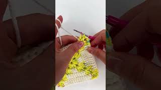 granny square crochet for beginners [upl. by Enyalaj]