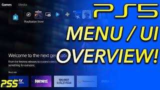 PS5 Complete Menu  UI Overview  A Tour of The PlayStation 5 System [upl. by Douglass177]