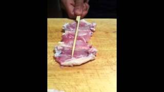 Yakitori skewer wing  secret to grill a chicken wing evenly [upl. by Demetrius135]