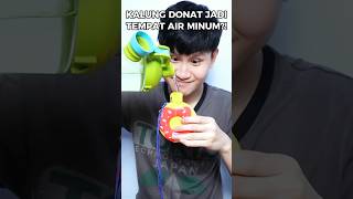 Kalung donat jadi tempat minum food asmr mukbang makanan [upl. by Metsky23]