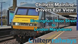 Chiltern Mainline Drivers Eye View  Birmingham Moor Street to London Marylebone [upl. by Nolahs952]