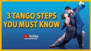 3 Argentine Tango steps you must know [upl. by Gnes8]